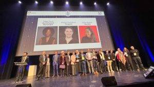 Remise de prix, E-santé scène avec les gagnants