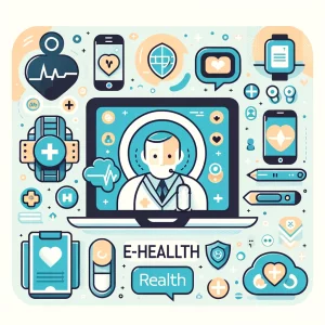 Icones téléconsultation E-santé réglementation