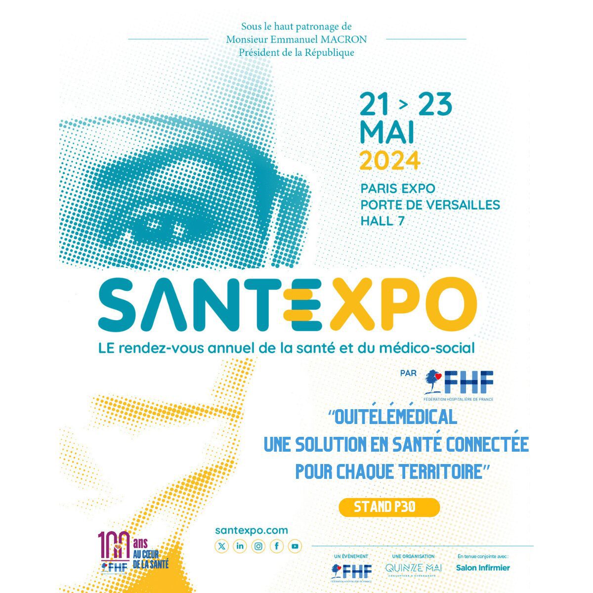 Affiche SantExpo Paris OuiTélémédical présence